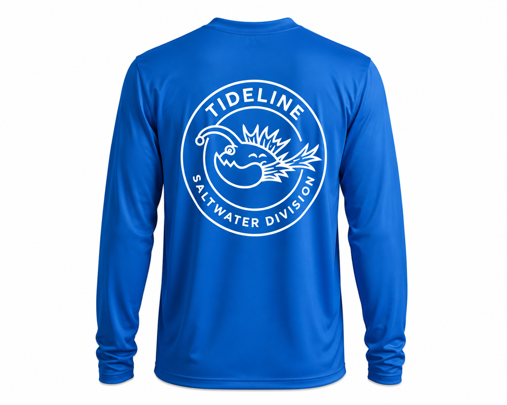 Saltwater division Long Sleeve Blue  UV Fishing Shirt