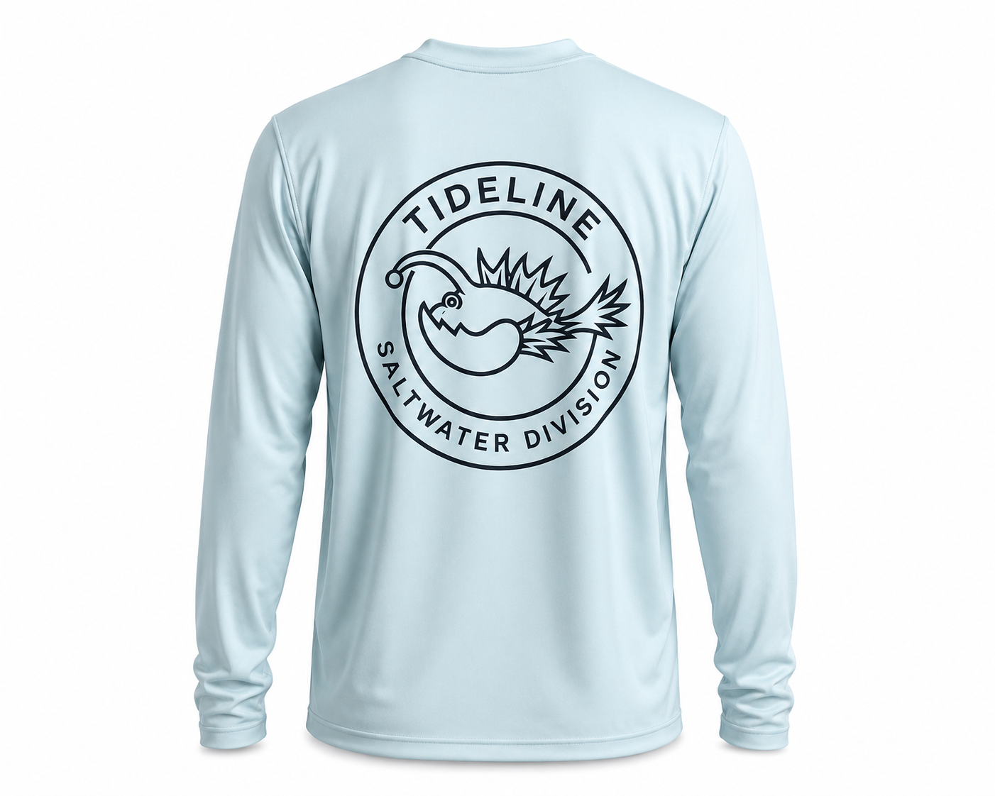 Saltwater division Light Blue Long Sleeve UV Fishing Shirt
